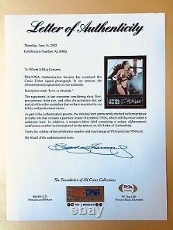 Carrie Fisher Hand Signed PSA Autograph Photo STAR WARS Princess Leia Auto