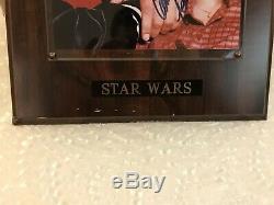 Carrie Fisher Mark Hamill Star Wars Hand Signed Autographed Photo With Coa