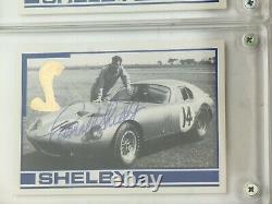 Carroll Shelby GOLD Mustang Cards Hand Signed Signature Auto Set Lot Autograph