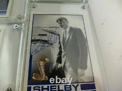 Carroll Shelby GOLD Mustang Cards Hand Signed Signature Auto Set Lot Autograph
