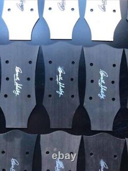 Carroll Shelby Hand Signed Guitar Headstocks