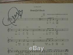 Cats Beautiful Ghosts Fyc CD Sheet Music Hand Signed Autographed By Taylor Swift