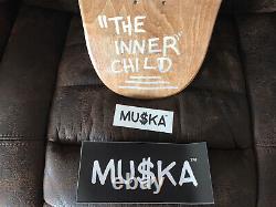Chad Muska Skateboard HAND NUMBERED #8/10 ORANGE Silhouette Deck AUTOGRAPHED New