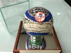Charles Fazzino Billy Martin 3D Hand Painted Baseball 1/1 Autograph NY Yankees