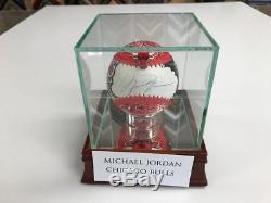 Charles Fazzino Michael Jordan 3D Hand Painted Autograph Baseball Upper Deck