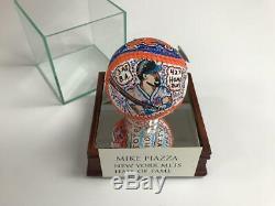 Charles Fazzino Mike Piazza 3D Hand Painted Autograph Baseball NY Mets HOF 2016