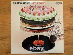 Charlie Watts Hand Signed Let It Bleed Vintage Album Lp To John Jsa