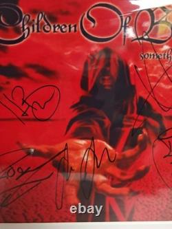 Children of Bodom Hand Signed mounted autographs with cert 12 x18 Approx