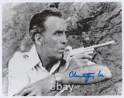Christopher Lee HAND Signed 8x10 Photo Autograph James Bond The Man Golden Gun D