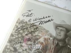 Clayton Moore AKA Lone Ranger Movie Star Hand Signed Autograph Son Of Geronimo