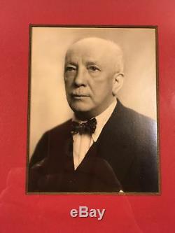 Composer RICHARD STRAUSS Hand SIGNED AUTOGRAPH + PHOTO + DECORATIVE MAT Opera