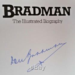 Cricket Don Bradman Hand Signed Original Autograph Biography Book