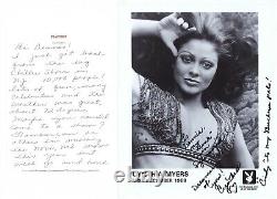 Cynthia Myers Signed Photo & Hand Written Letter 1968 Playboy Playmate J7223