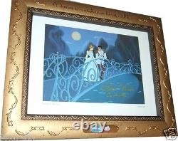 DELUXE FRAME hand signed REAL Cinderella 1950 Disney Voice Ilene Woods Dreams