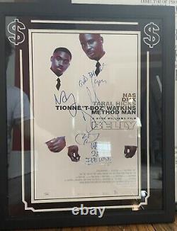 DMX Method Man Nas Belly hand signed autographed photo beautifully framed JSA