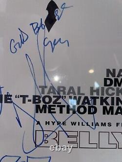 DMX Method Man Nas Belly hand signed autographed photo beautifully framed JSA