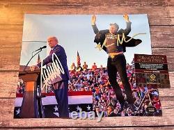 DONALD TRUMP + ELON MUSK Signed 8x10 Authentic Original Autographs! MAGA! WithCOA