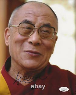 Dalai Lama REAL hand SIGNED 8x10 Photo #5 JSA LOA Tibetan spiritual leader