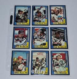 Dale Earnhardt Sr. Autographed Maxx 1991 (9) Set Cards Signed Very Rare