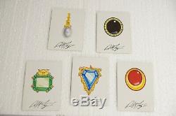 Dan Franzer Autographed hand drawn power nine Mox set