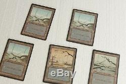 Dan Franzer Autographed hand drawn power nine Mox set