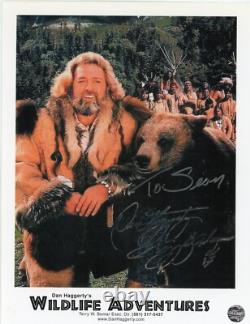 Dan Haggerty Hand Signed Photograph, WILDLIFE ADVENTURES
