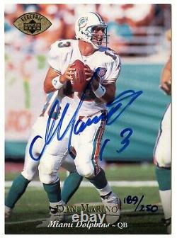 Dan Marino 1995 Upper Deck Electric Diamond Gold Autograph 189/250