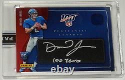 Daniel Jones Signed Panini Instant Centennial Leather NFL 100 Years Card #cl-3