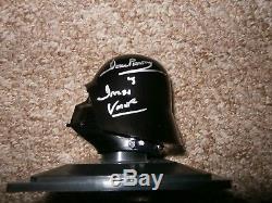 Darth Vader Deagostini helmet & case hand signed by Dave Prowse UACC reg Dealer