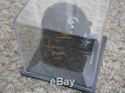 Darth Vader helmet with case hand signed Gold sig Dave Prowse Star Wars UACC