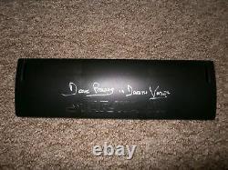 Darth Vader master replicas ESB Lightsaber hand signed & used by Dave Prowse COA
