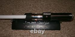 Darth Vader master replicas ESB Lightsaber hand signed & used by Dave Prowse COA