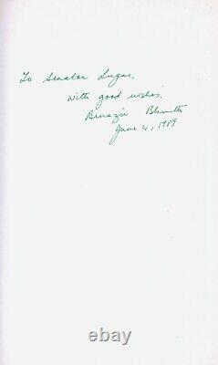 Daughter of Destiny HAND SIGNED by Benazir Bhutto Senator Lugar 1st Ed Autograph