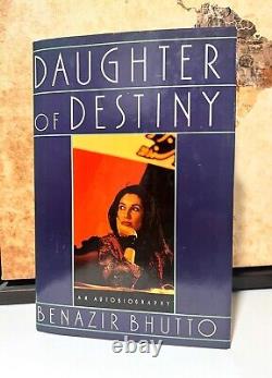 Daughter of Destiny HAND SIGNED by Benazir Bhutto Senator Lugar 1st Ed Autograph