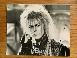 David Bowie Hand Signed In-person 6 X 7.5 Black And White Labyrinth Photo