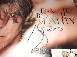 David Bowie Rare Fully Authentic Hand Signed Promo Poster Reality Autographed