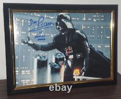 David Prowse Hand Signed Photo With Coa Framed 8x10 Star Wars Autograph