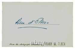 Department of Calvados Anne d'Ornano Hand Signed 3X5 Card JG Autographs COA