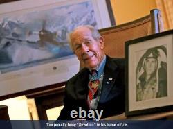 Devotion F4U Corsair art autographed by Medal of Honor pilot Capt. Tom Hudner