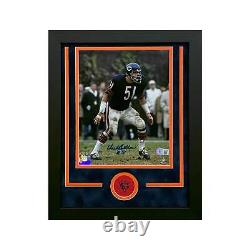 Dick Butkus Hand Signed & Framed Chicago Bears 8x10 Football Photo