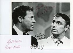 Dick Martin Hand Signed Notecard + Dan Rowan Hand Signed Photograph + COA for 1