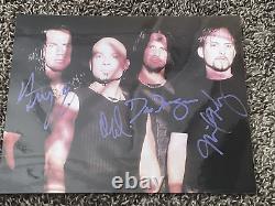 Disturbed band REAL hand SIGNED 8x10 Photo All band members! COA