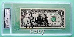 Donald Trump Hand Signed Crisp One Dollar ($1.00) Bill- Psa/dna Authenticated