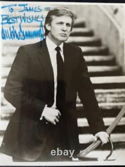 Donald Trump Hand Signed Dedication Glossy Photo