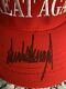 Donald Trump Hand Signed Official Maga Red Snapback Hat President Autographed