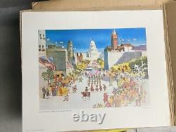 Dong Kingman SEALED & HAND SIGNED SET of 12 Benihana Lithograph Prints 1979