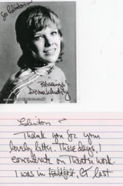 Donna Wandrey Autographed Notecard + Hand Signed Printed Photograph