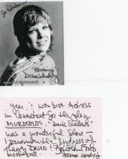 Donna Wandrey Autographed Notecard + Hand Signed Printed Photograph