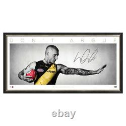 Dustin Martin Richmond Hand Signed Framed Afl Official Dont Argue Print Riewoldt