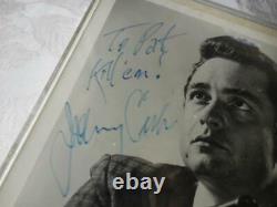 EARLY Johnny Cash Vintage Photo as Actor withGun Hand Signed Autographed Kill Em